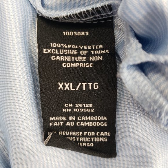 SUNICE MEN'S SHORT SLEEVE GOLF SHIRT SIZE XXL TTG SPORTS BLUE SPORTS WEAR MAN'S - Picture 16 of 16